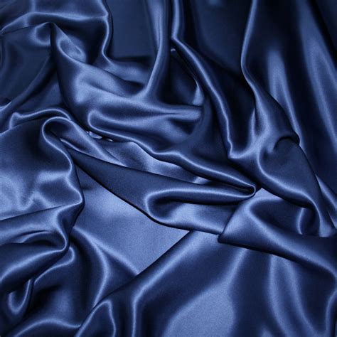 navy silk fabric